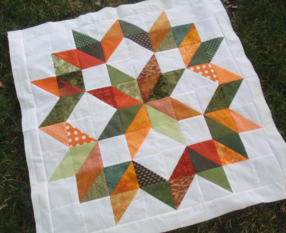 Festive Fall Baby Quilt | FaveQuilts.com