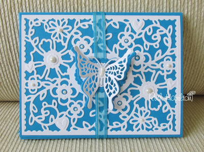 Blue Butterfly Envelope Book