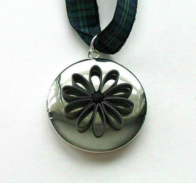 Quilled Flower Pendant