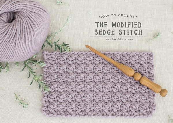 Crochet The Modified Sedge Stitch