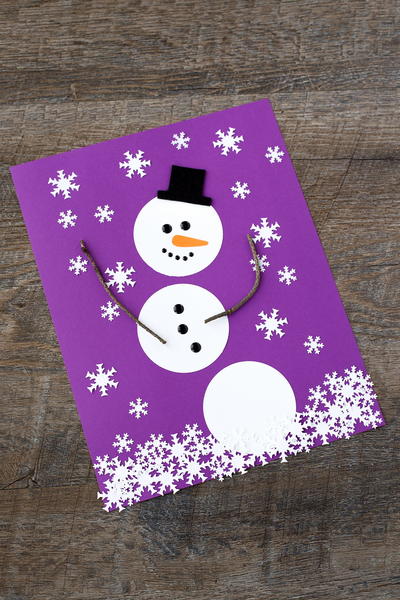 Chilly Paper Snowman Art