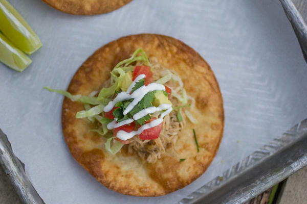 Pressure Cooker Salsa Verde Pork Tostadas