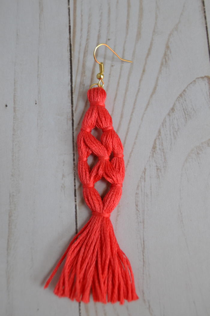 Coral Tassel Earrings | FaveCrafts.com