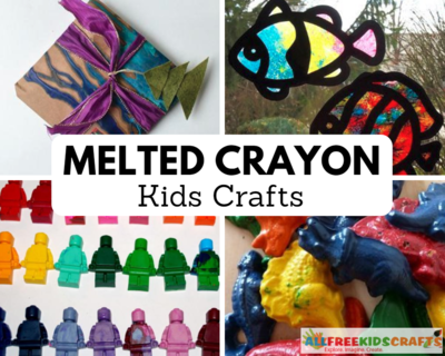 31 Melted Crayon Kids Craft Ideas