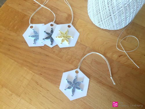 Chilly Quilled Snowflake Gift Tags