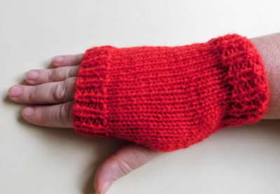 Super Easy Knit Fingerless Gloves
