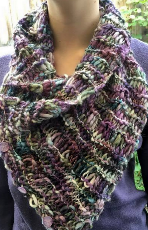 Cozy Triangle Knit Scarf Pattern