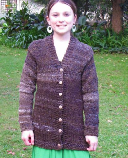 Log Cabin Cardigan