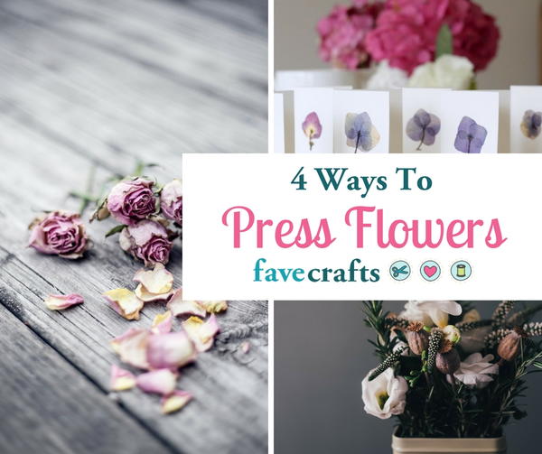 How to Press Flowers 4 Ways