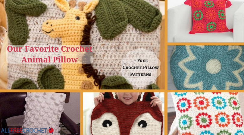 Our Favorite Crochet Animal Pillow + 11 Free Crochet Pillow Patterns