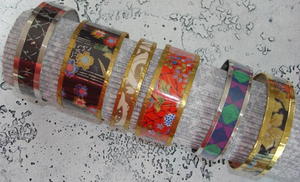 Water Bottle and Paper Bangles