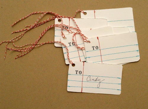 Charming Notebook DIY Gift Tags