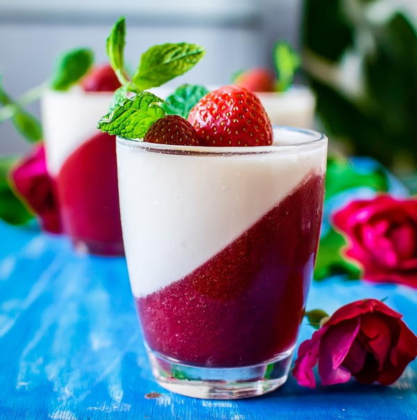 Strawberry Panna Cotta