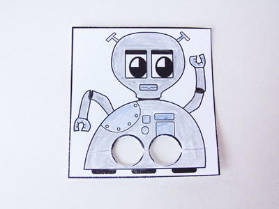 Robo Puppet Printable Paper Craft