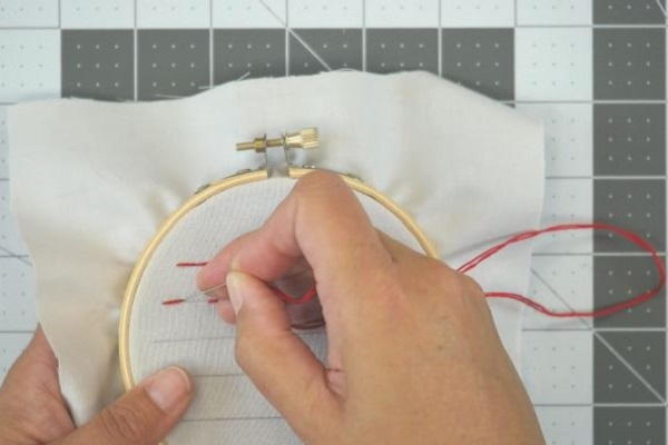 How to Sew a Straight Line by Hand: Step 5a
