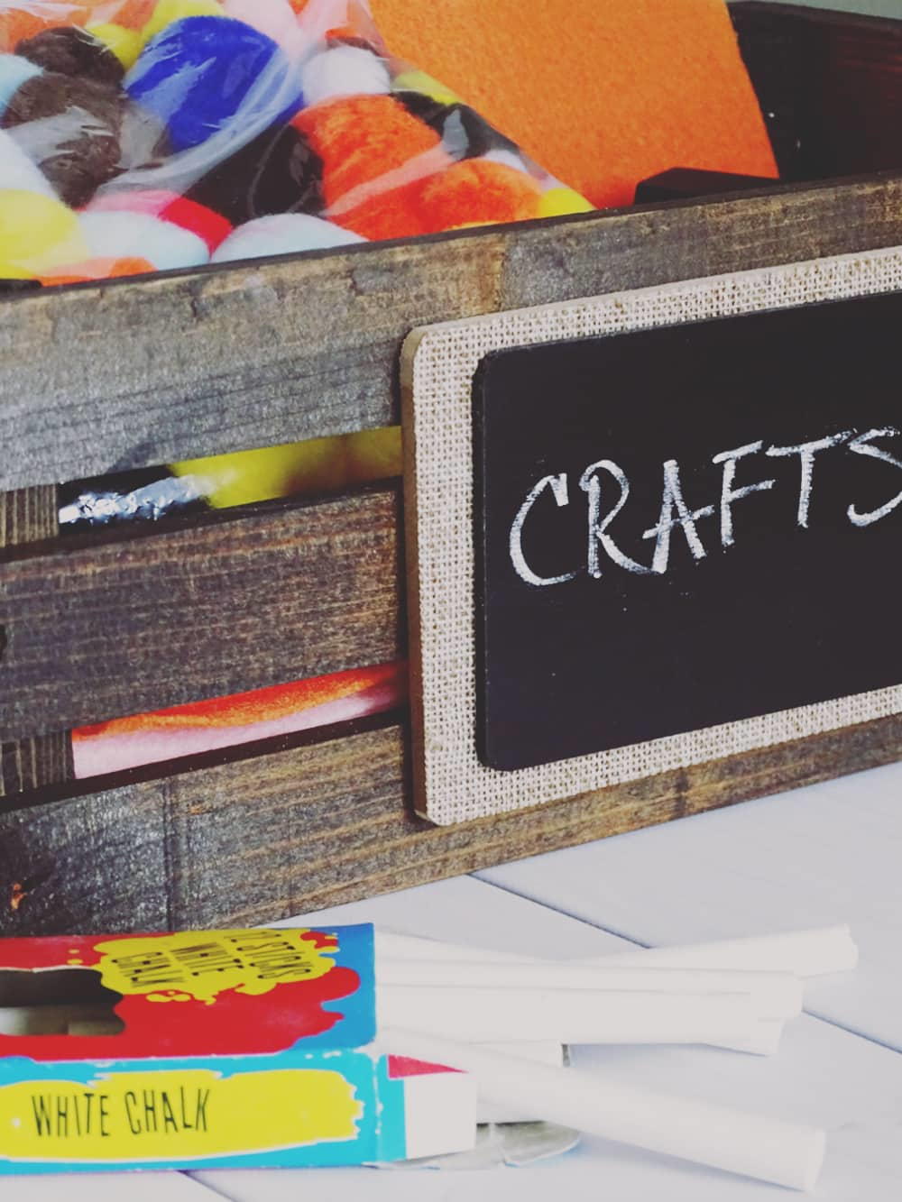 Rustic Wood Storage Crate DIY | FaveCrafts.com