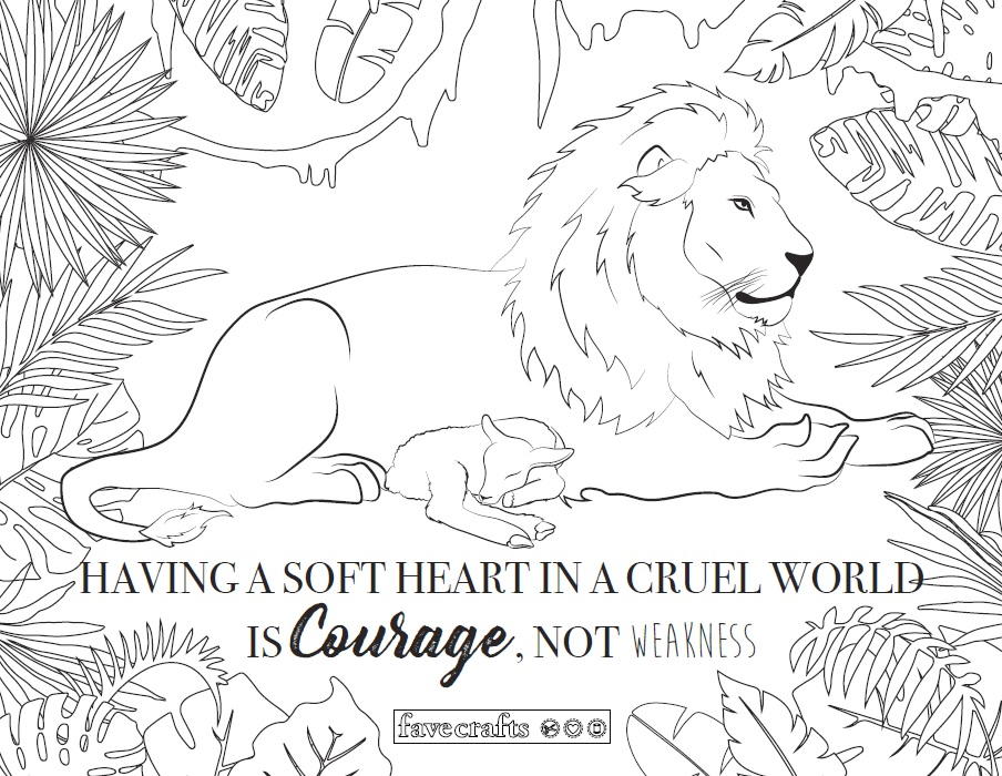 In Like A Lion Out Like A Lamb Coloring Page