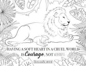 Lamb And Lion Coloring Page Favecrafts Com