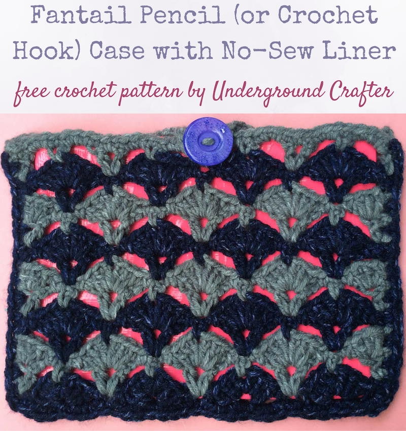 Crochet Hook or Pencil Case with Cotton Yarn- Free Pattern - Yarn Craftee