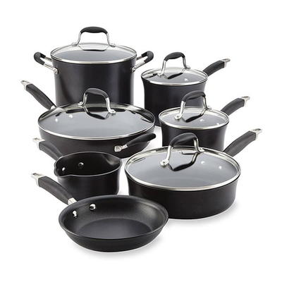 Anolon 12-Piece Advanced Onyx Cookware Set Anolon 12-Piece Advanced Onyx Cookware Set