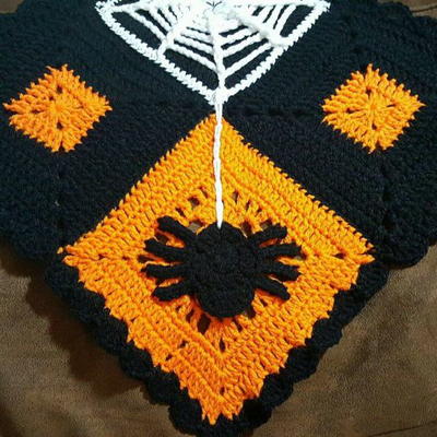 Spooky Halloween Crochet Table Runner