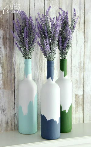 Perfect Painted Wine Bottle Craft