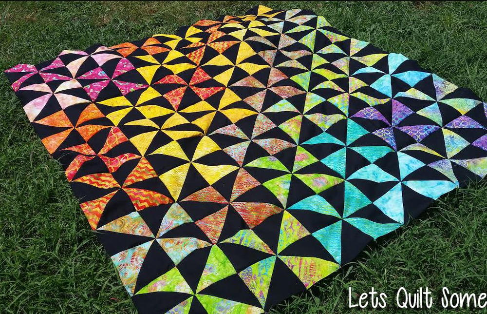 Rainbow Pinwheels Layer Cake Quilt Rainbow Pinwheels Layer Cake Quilt