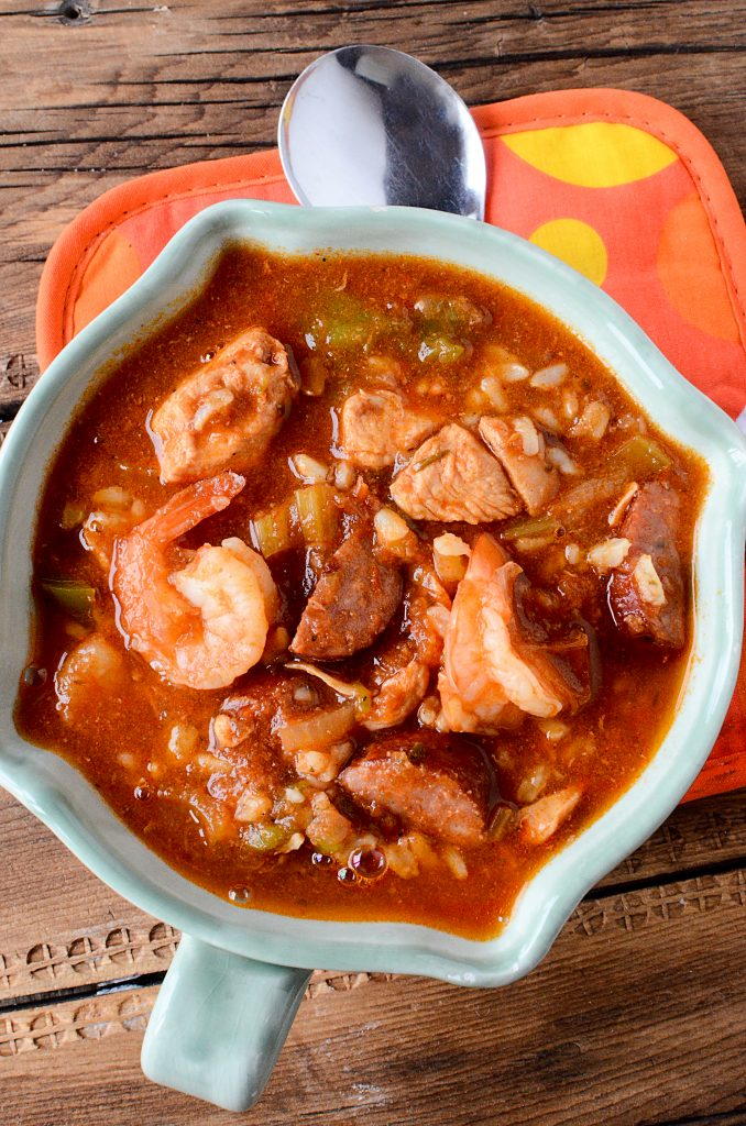 All-Day Slow Cooker Gumbo | AllFreeSlowCookerRecipes.com