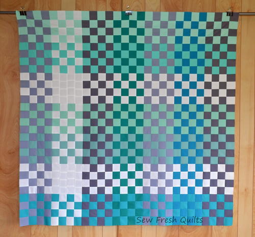 Teal Appeal 16 Patch Quilt