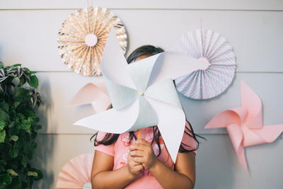 DIY Paper Pinwheels for Parties [Two Ways]