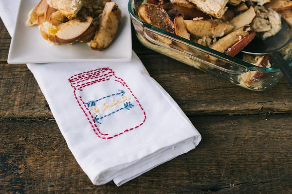 Adorable Hand Stitched DIY Tea Towels 