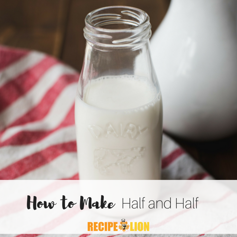 How To Make Half And Half
