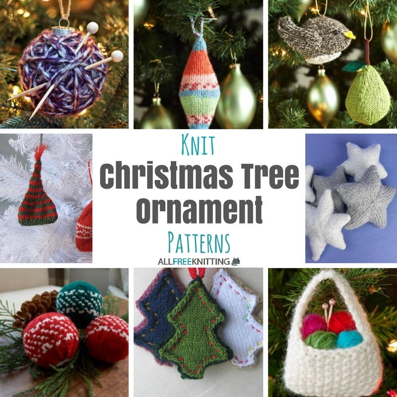 27+ Knit Christmas Tree Ornament Patterns | AllFreeKnitting.com