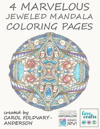 4 Marvelous Jeweled Mandala Coloring Pages