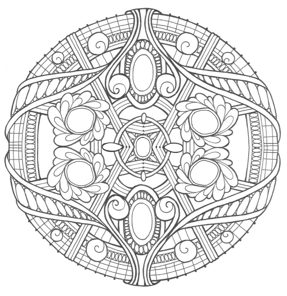 Opal Palace Mandala  Coloring  Page  FaveCrafts com