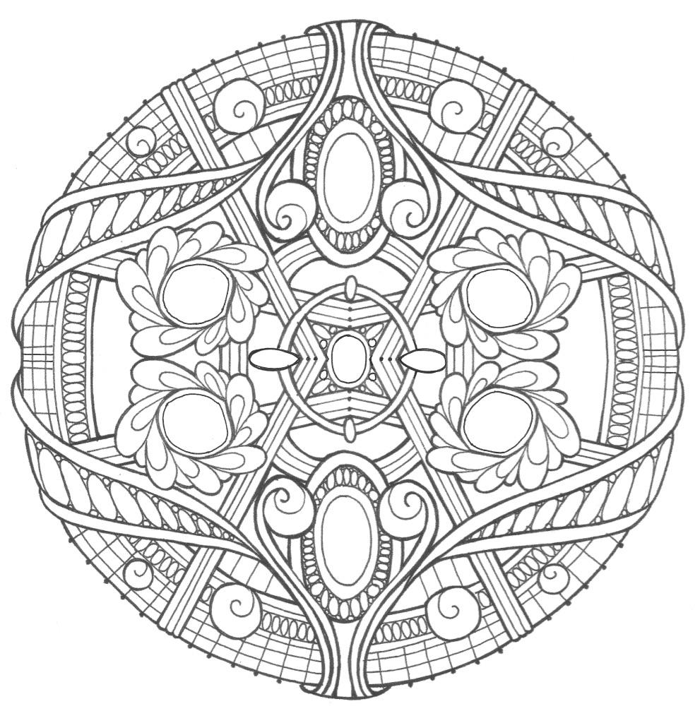 Opal-Palace-Mandala-Coloring-Page-|-FaveCrafts.com