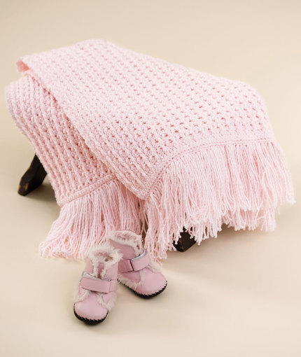 Soft Pink Baby Blanket Pattern