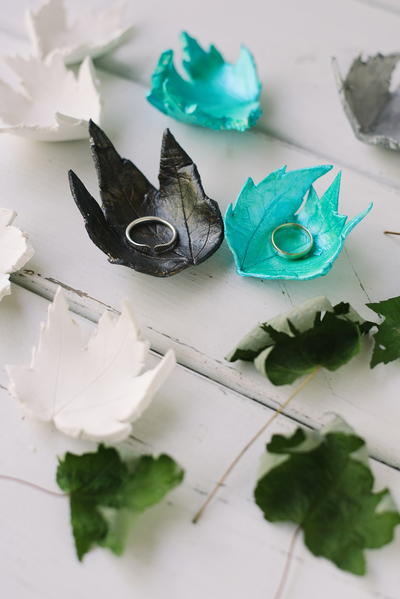 DIY Clay Leaf Jewelry Dish