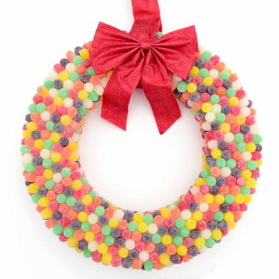 Gum Drop Christmas Wreath