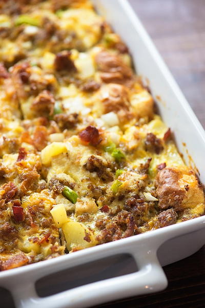 Make-Ahead Cowboy Brunch Casserole