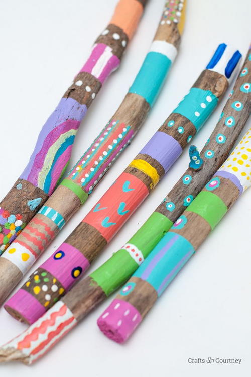Cool Detailed Painted Sticks