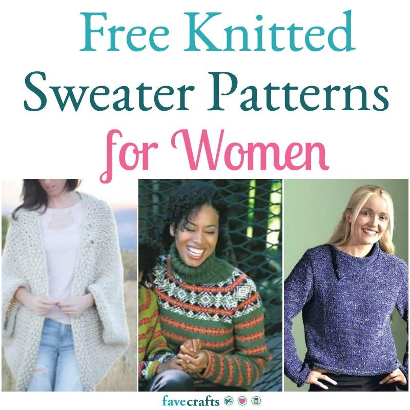 25 Free Knitting Patterns for Women s Sweaters FaveCrafts