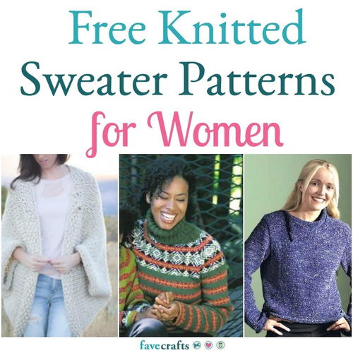 25 Free Knitted Sweater Patterns for Women