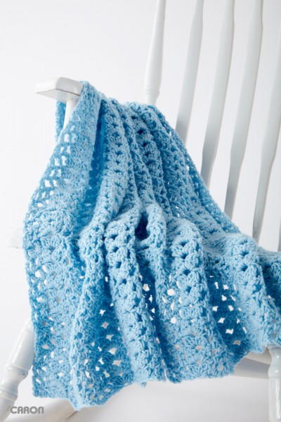 Cluster Waves Crochet Blanket