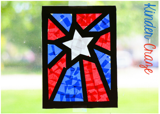 Stained Glass Craft, Tissue Paper Crafts