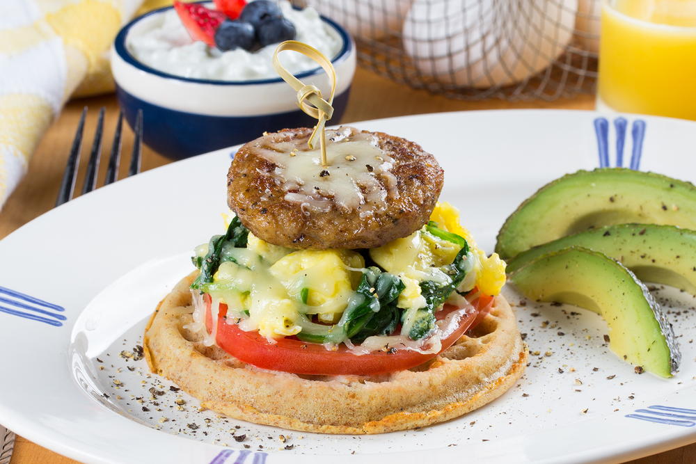 Waffle Breakfast Stack | MrFood.com