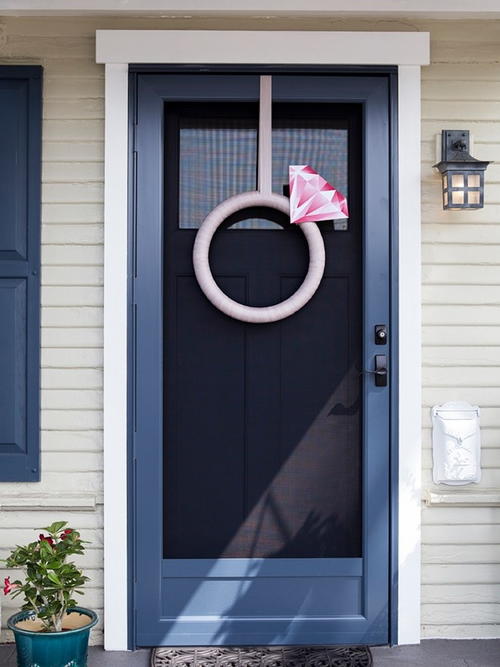 Giant Diamond Ring Door Decor