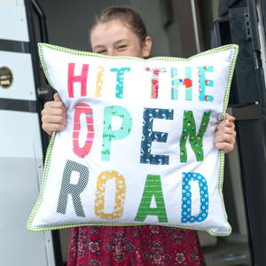 Hit the Open Road Pillow Tutorial