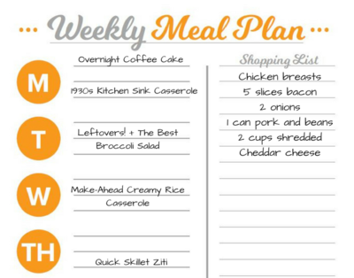 RecipeLion Meal Planner Template