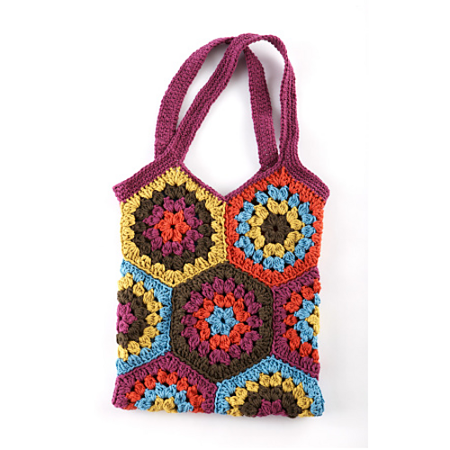 Granny Hexagon Bag Crochet Pattern Download | Bags, Crochet, Crochet,  Interweave+ Membership, Patterns | Interweave